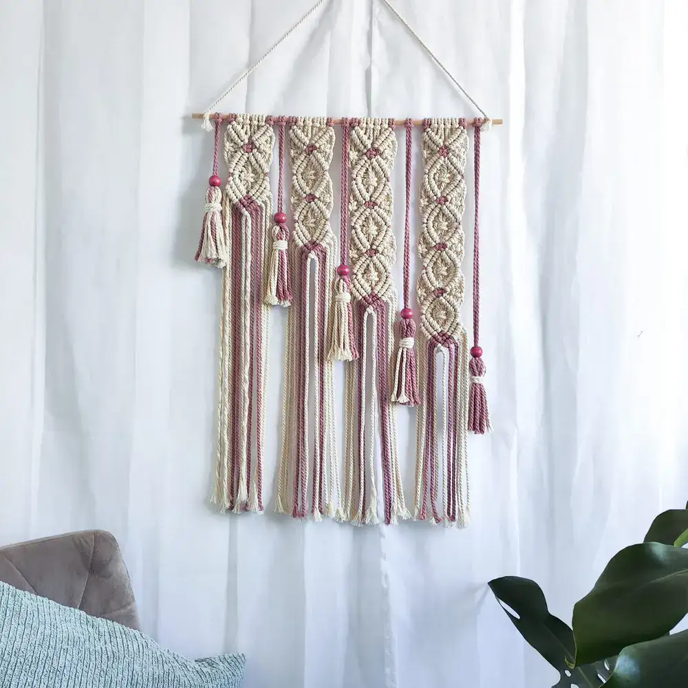 מקרמה מעוינים מדורג - גדול