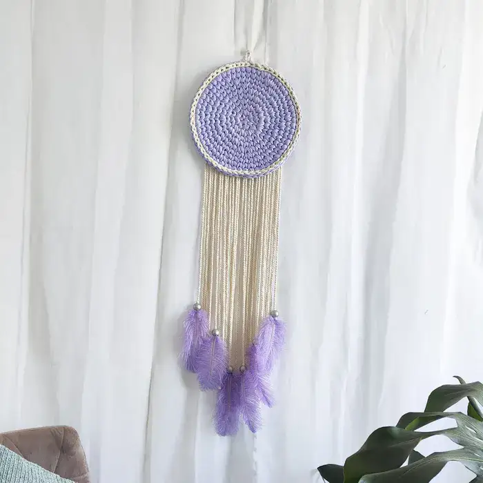 מקרמה סגול סרוג - קטן