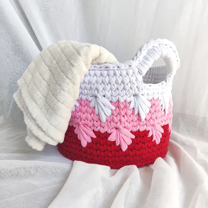 סלסלה אדומה אלגנטית - גדולה