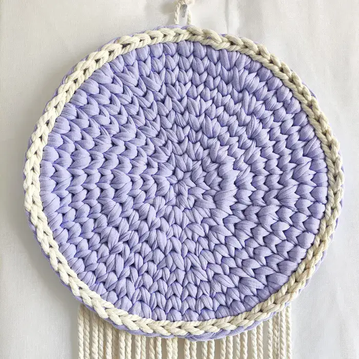 מקרמה סגול סרוג - קטן