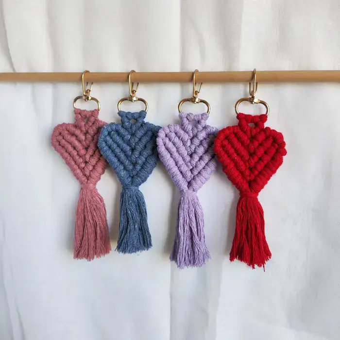 תליון / מחזיק מפתחות לב מקרמה